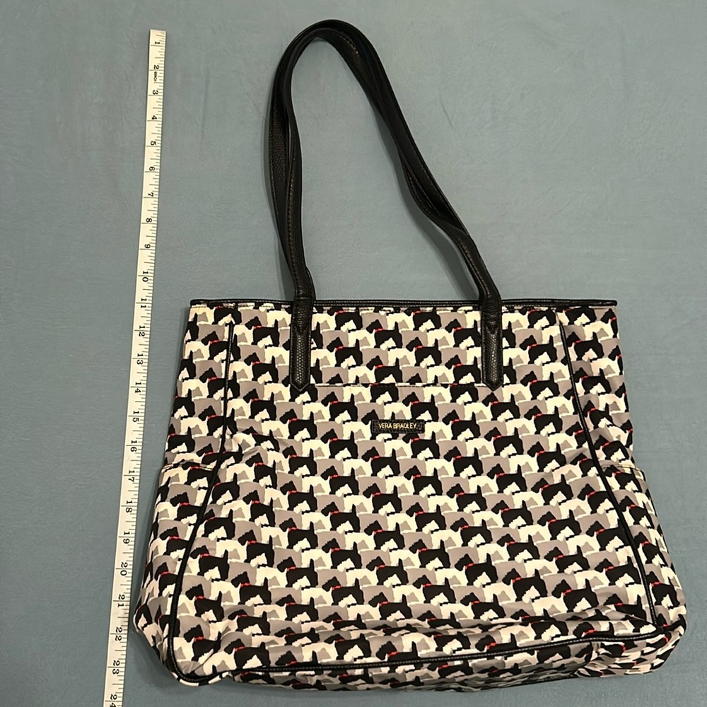 Vera Bradley Preppy Poly Tote Bag in Scottie Dogs